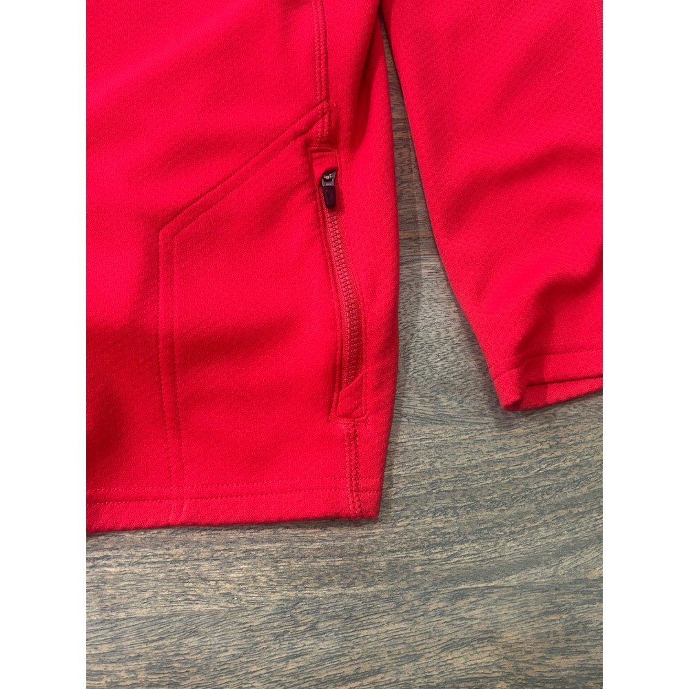 Nike Rhodes College Lynx 1/4 Zip Red Mens Dri Fit Training Jacket M53181 - Picture 7 of 8
